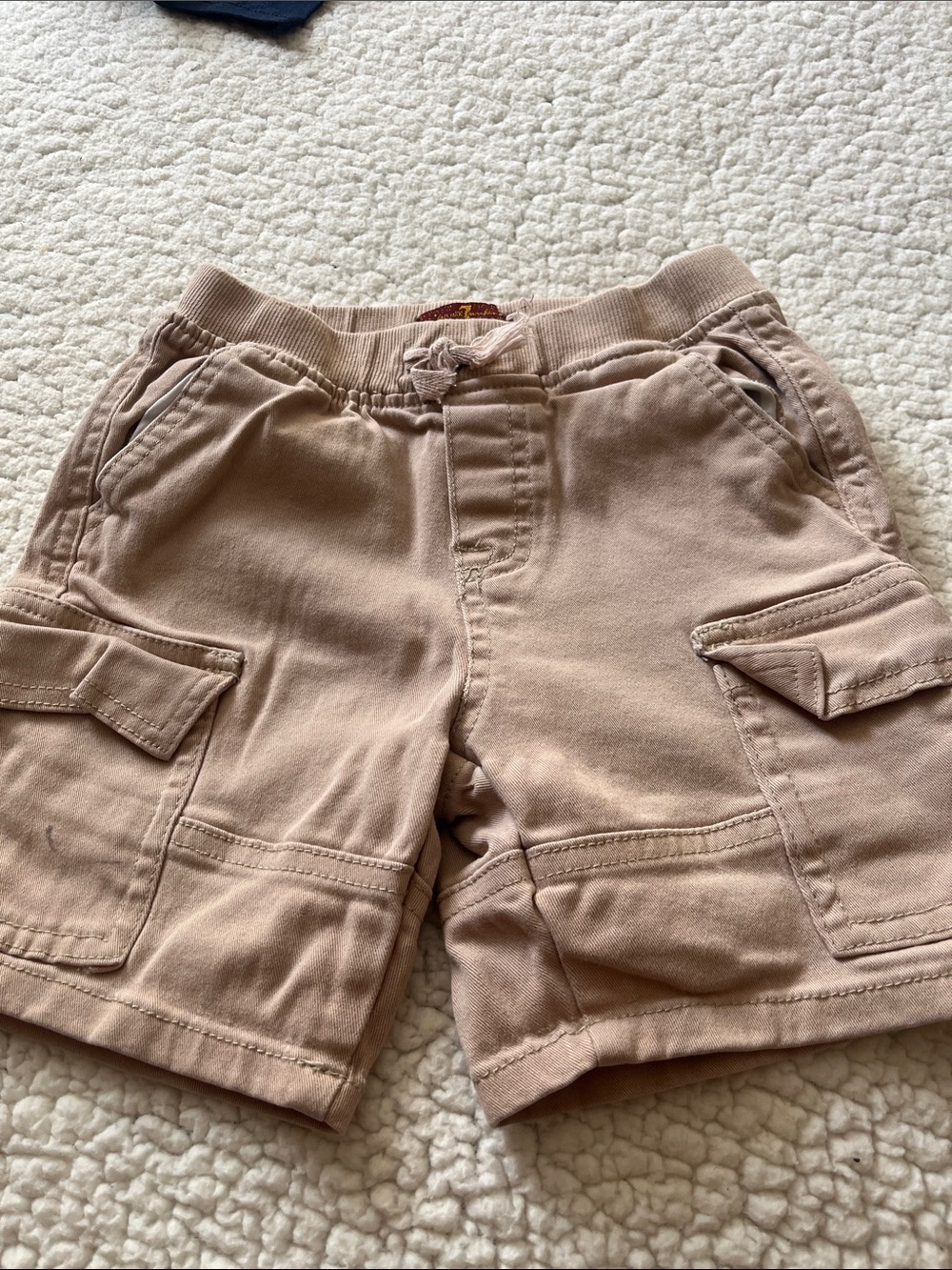 Kids Cargo Shorts in Light Brown size 3t,